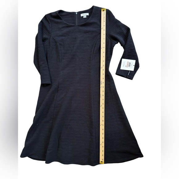 Calvin Klein Elegant Black Long Sleeve Dress - Picture 9 of 10
